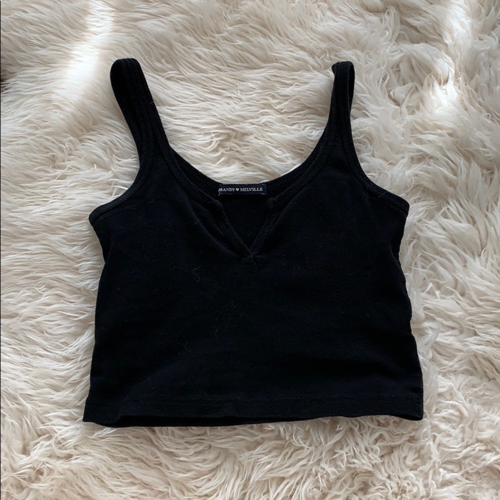 Black brandy crop top